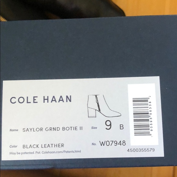 COLE HAAN - leather black bootie - Picture 5 of 6